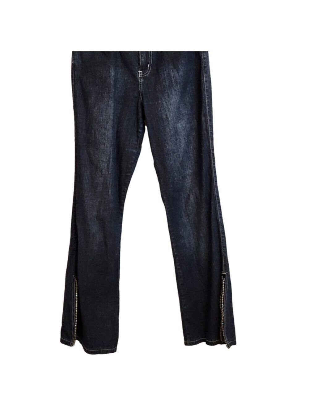 Zana Di Girls Flare Denim Jeans Dark Wash Size 16 - Picture 3 of 10